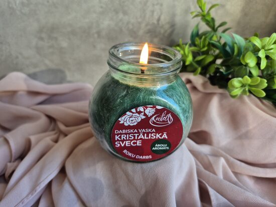 Ābolu aromāta kristāliskā svece